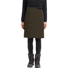 Rückansicht von Jack Wolfskin WINTERDUNE SKIRT W Outdoorrock Damen obsidian moss