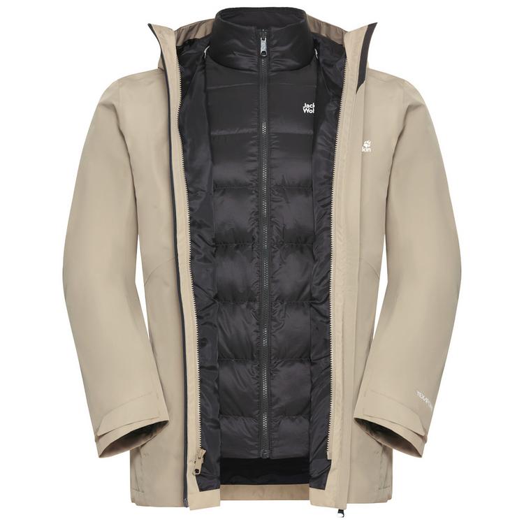 Jack Wolfskin Jack Wolfskin ICECAPE 3IN1 DOWN JKT M DOWN RDS Funktionsjacke Herren - linen - 0 | SportScheck