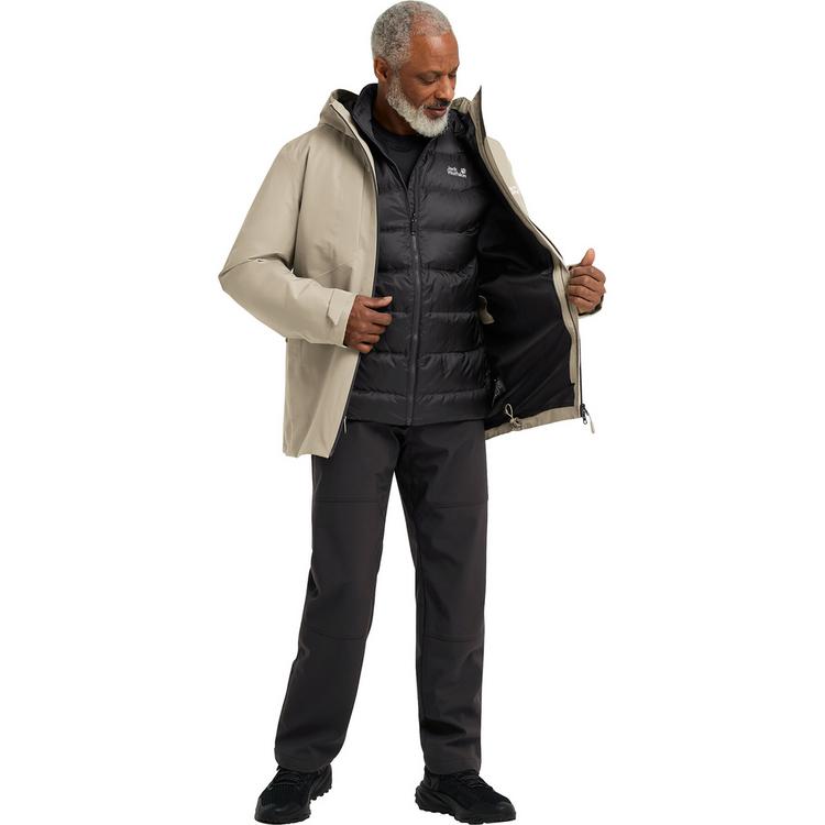 Jack Wolfskin Jack Wolfskin ICECAPE 3IN1 DOWN JKT M DOWN RDS Funktionsjacke Herren - linen - 2 | SportScheck
