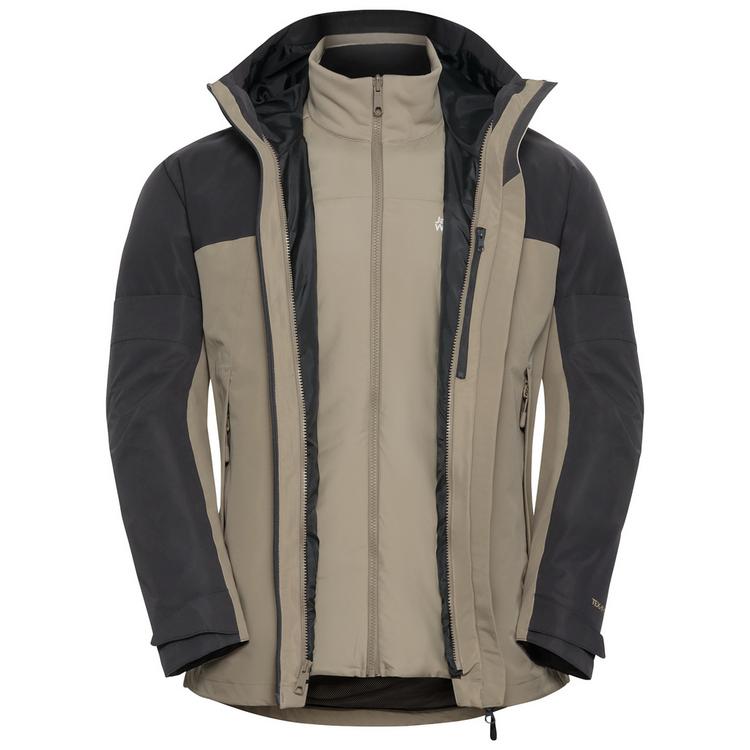 Jack Wolfskin Jack Wolfskin WILD PLACES 3IN1 JKT M Funktionsjacke Herren - linen - 0 | SportScheck