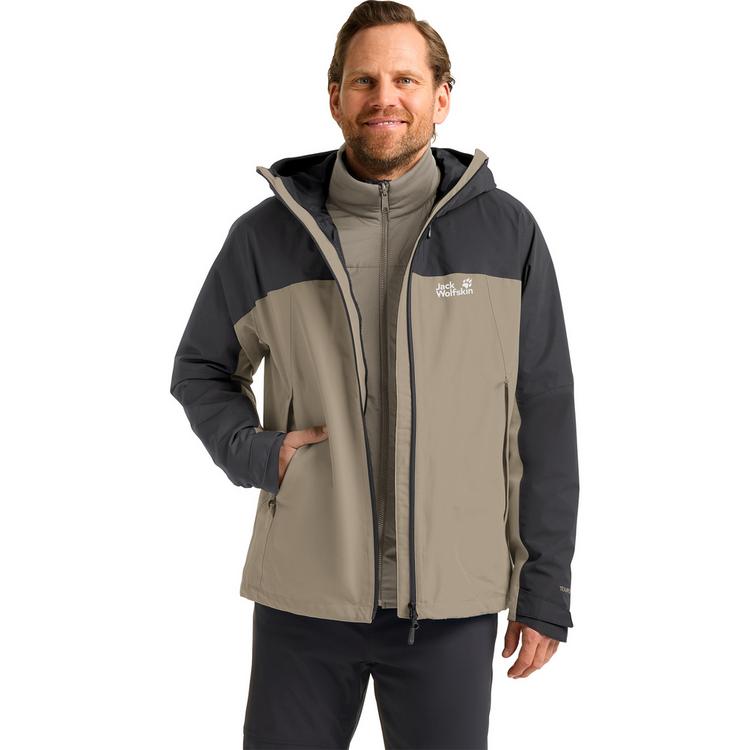 Jack Wolfskin Jack Wolfskin WILD PLACES 3IN1 JKT M Funktionsjacke Herren - linen - 0 | SportScheck