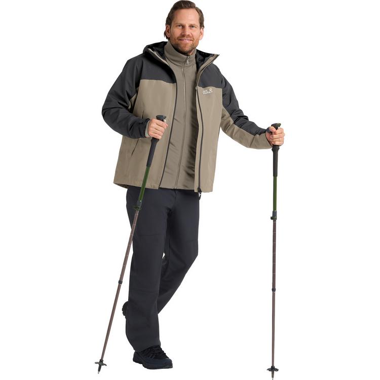 Jack Wolfskin Jack Wolfskin WILD PLACES 3IN1 JKT M Funktionsjacke Herren - linen - 2 | SportScheck