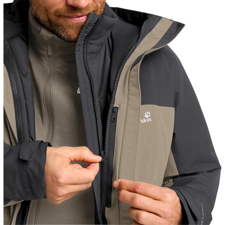 Jack Wolfskin Jack Wolfskin WILD PLACES 3IN1 JKT M Funktionsjacke Herren - linen - 0 | SportScheck
