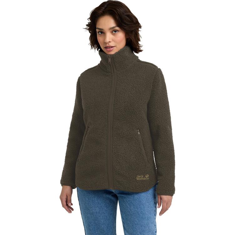 Jack Wolfskin Jack Wolfskin HIGH CURL JKT W Fleecejacke Damen - obsidian moss - 0 | SportScheck