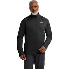 Rückansicht von Jack Wolfskin PEAK DISTRICT FZ M Fleecejacke Herren black