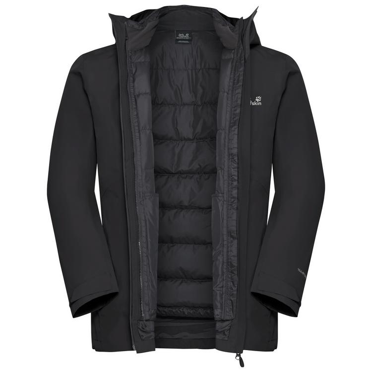 Jack Wolfskin Jack Wolfskin ICECAPE 3IN1 DOWN JKT M DOWN RDS Funktionsjacke Herren - black - 0 | SportScheck