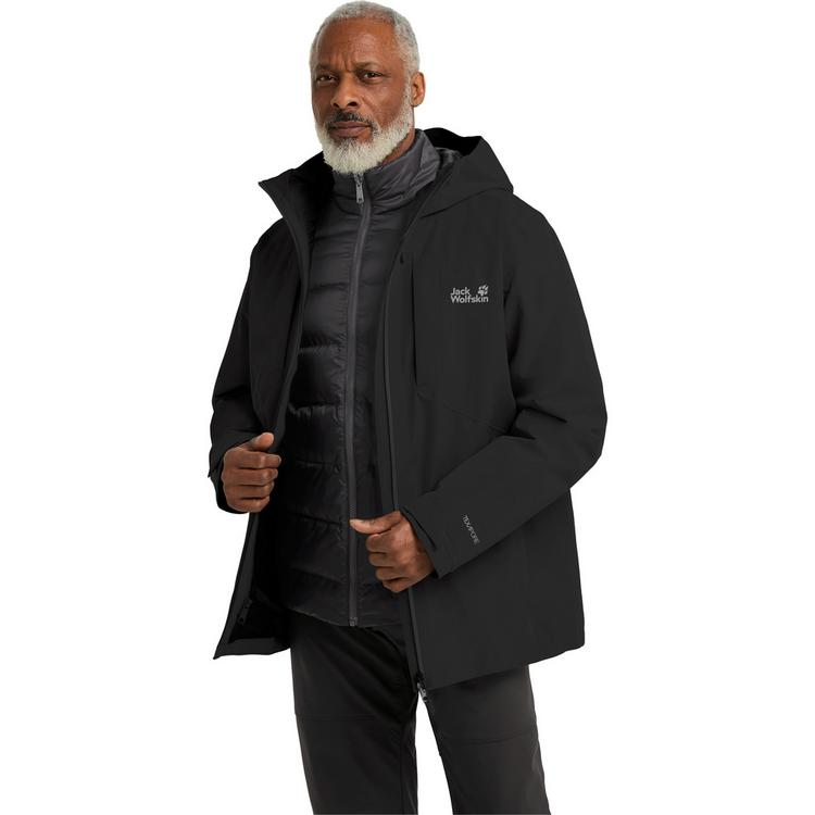 Jack Wolfskin Jack Wolfskin ICECAPE 3IN1 DOWN JKT M DOWN RDS Funktionsjacke Herren - black - 0 | SportScheck