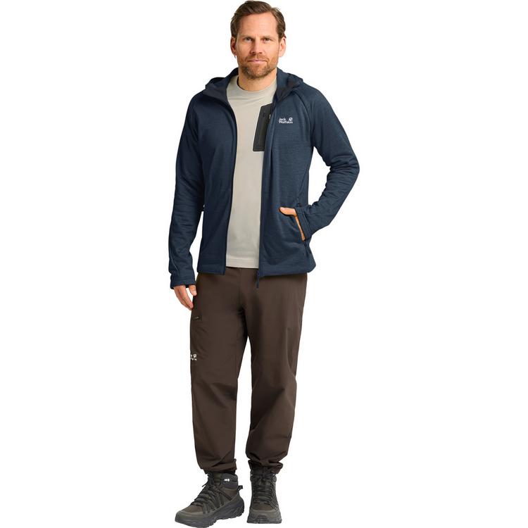 Jack Wolfskin Jack Wolfskin PEAK DISTRICT HOODED FZ M Fleecejacke Herren - midnight sky - 2 | SportScheck