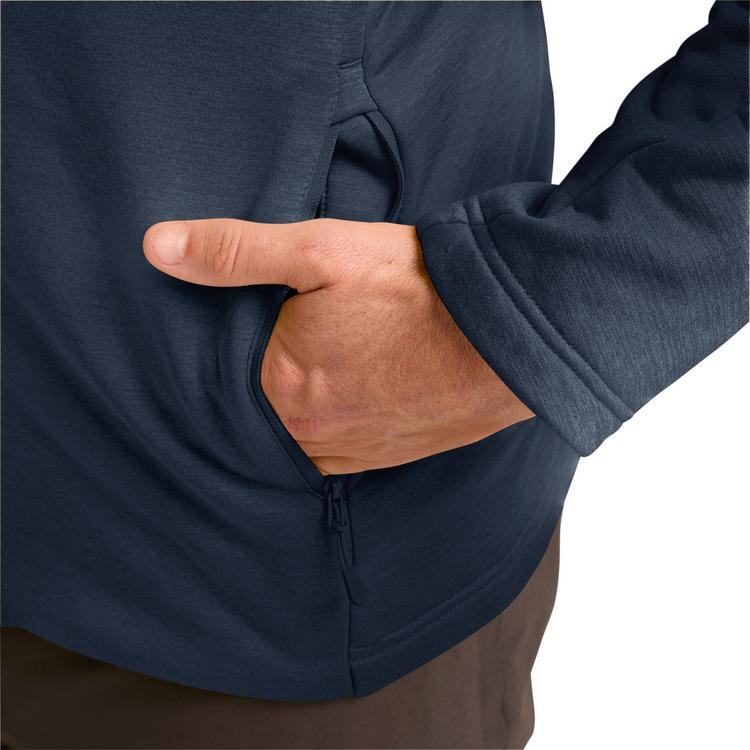 Jack Wolfskin Jack Wolfskin PEAK DISTRICT HOODED FZ M Fleecejacke Herren - midnight sky - 0 | SportScheck