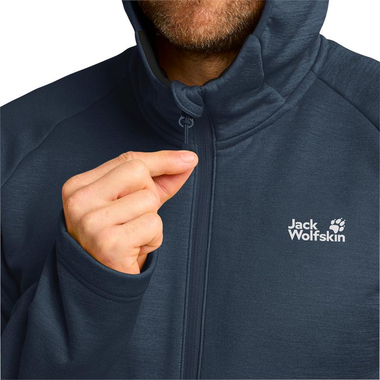 Jack Wolfskin Jack Wolfskin PEAK DISTRICT HOODED FZ M Fleecejacke Herren - midnight sky - 1 | SportScheck