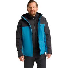 Rückansicht von Jack Wolfskin WILD PLACES 3IN1 JKT M Funktionsjacke Herren aurora blue
