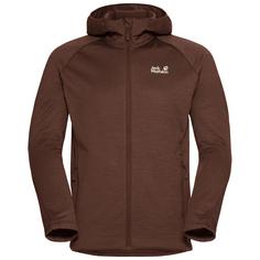 Jack Wolfskin PEAK DISTRICT HOODED FZ M Fleecejacke Herren hot choc