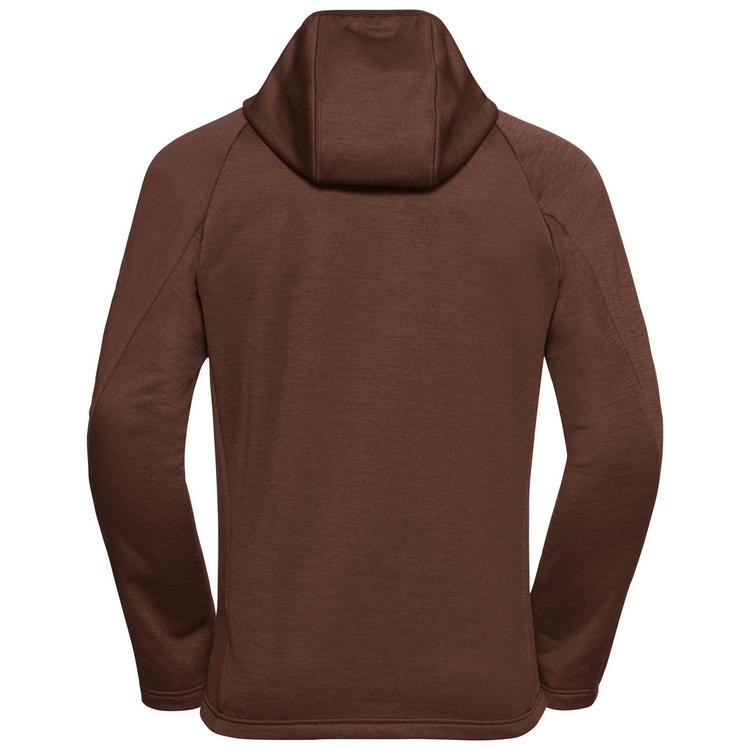 Jack Wolfskin Jack Wolfskin PEAK DISTRICT HOODED FZ M Fleecejacke Herren - hot choc - 0 | SportScheck