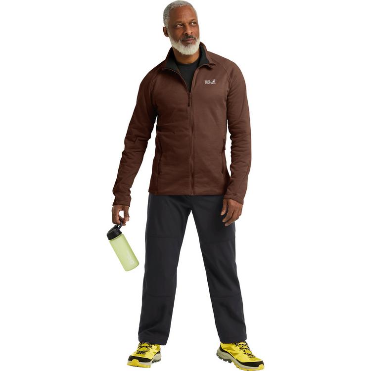 Jack Wolfskin Jack Wolfskin PEAK DISTRICT FZ M Fleecejacke Herren - hot choc - 2 | SportScheck
