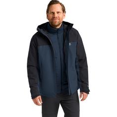 Rückansicht von Jack Wolfskin WILD PLACES 3IN1 JKT M Funktionsjacke Herren midnight sky