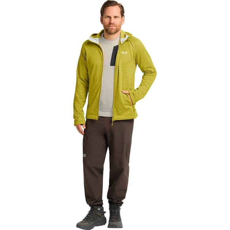 Jack Wolfskin Jack Wolfskin PEAK DISTRICT HOODED FZ M Fleecejacke Herren - chartreuse - 2 | SportScheck