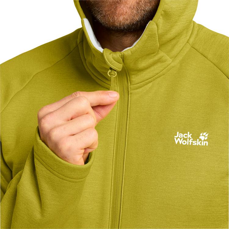 Jack Wolfskin Jack Wolfskin PEAK DISTRICT HOODED FZ M Fleecejacke Herren - chartreuse - 1 | SportScheck