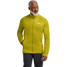 Rückansicht von Jack Wolfskin PEAK DISTRICT FZ M Fleecejacke Herren chartreuse
