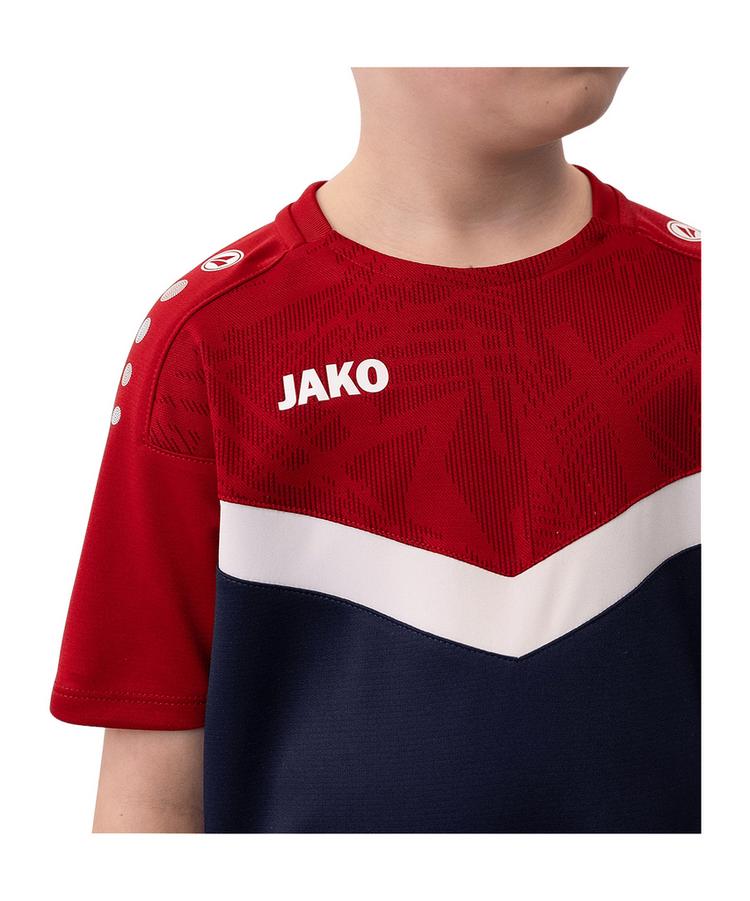 JAKO JAKO Iconic T-Shirt Kids Funktionsshirt Kinder - blaurot - 0 | SportScheck