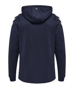 Rückansicht von hummel hmlCORE XK Sweat Hoody Funktionssweatshirt Herren blauweiss