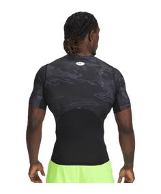 Rückansicht von Under Armour HeatGear Printed T-Shirt Funktionsshirt Herren schwarz
