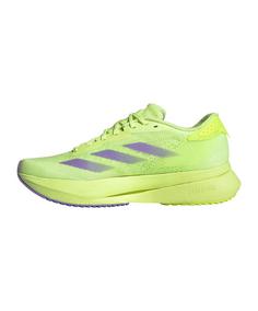 Rückansicht von adidas Laufschuh Damen Weiß Laufschuhe Damen gelblilagruen