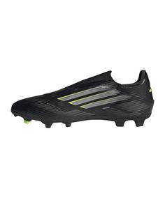 Rückansicht von adidas F50 League LL FG/MG Electric Stealth Fußballschuhe Herren schwarzgrau