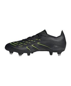 Rückansicht von adidas Predator League SG Radiant Blaze Weiß Fußballschuhe Herren schwarzgrau