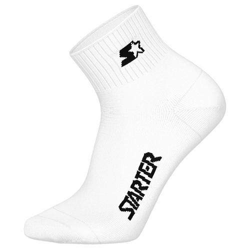 Rückansicht von Starter Socken Freizeitsocken Weiß/Grau/Schwarz