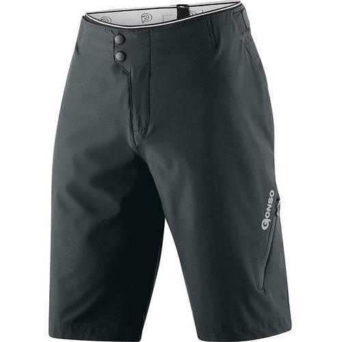 Rückansicht von Gonso Bike Fumero Fahrradshorts Herren Dunkelgrau