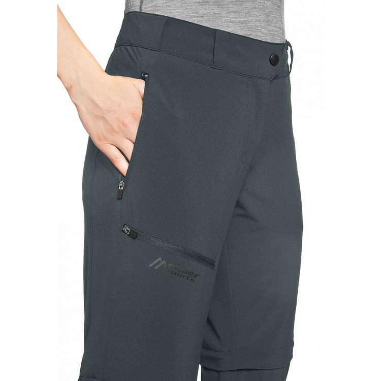 Maier Sports Maier Sports Latit Zip Trekkinghose Damen - Anthrazit - 10 | SportScheck