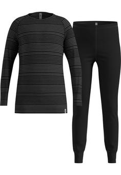 Odlo ACTIVE WARM SET Wäscheset black grey melange(60066)