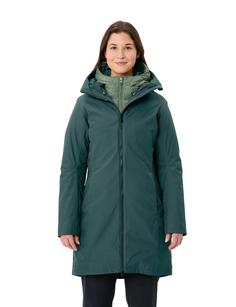 Rückansicht von VAUDE Women's Annecy 3in1 Coat III Doppeljacke Damen deep pond