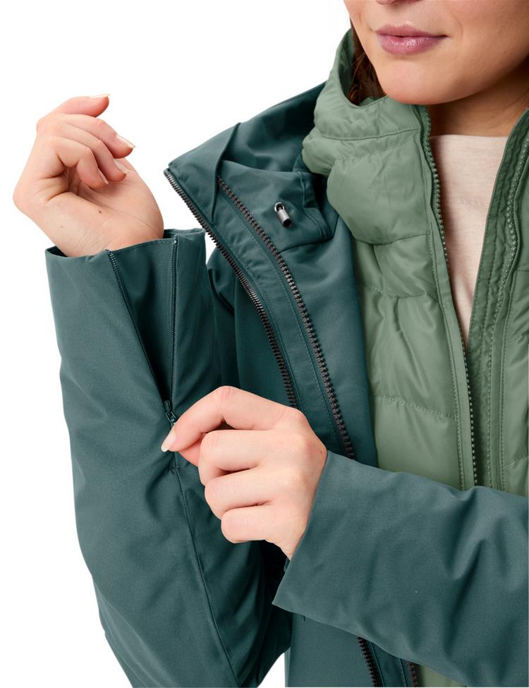 VAUDE VAUDE Women's Annecy 3in1 Coat III Doppeljacke Damen - deep pond - 0 | SportScheck