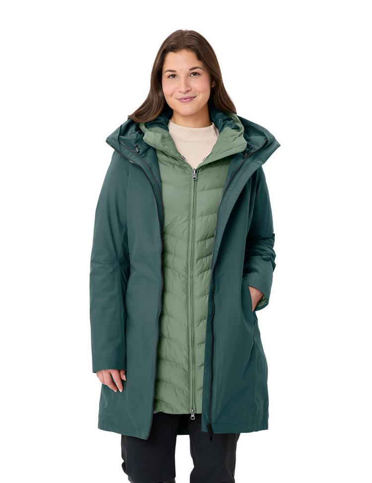 VAUDE VAUDE Women's Annecy 3in1 Coat III Doppeljacke Damen - deep pond - 6 | SportScheck