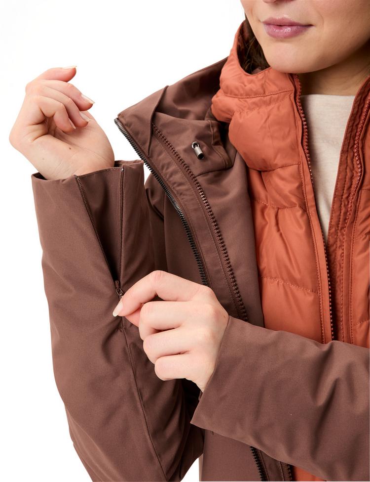 VAUDE VAUDE Women's Annecy 3in1 Coat III Doppeljacke Damen - tobacco - 0 | SportScheck