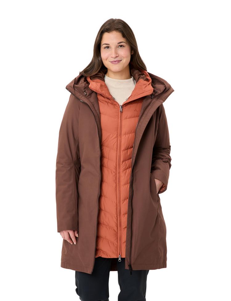 VAUDE VAUDE Women's Annecy 3in1 Coat III Doppeljacke Damen - tobacco - 6 | SportScheck