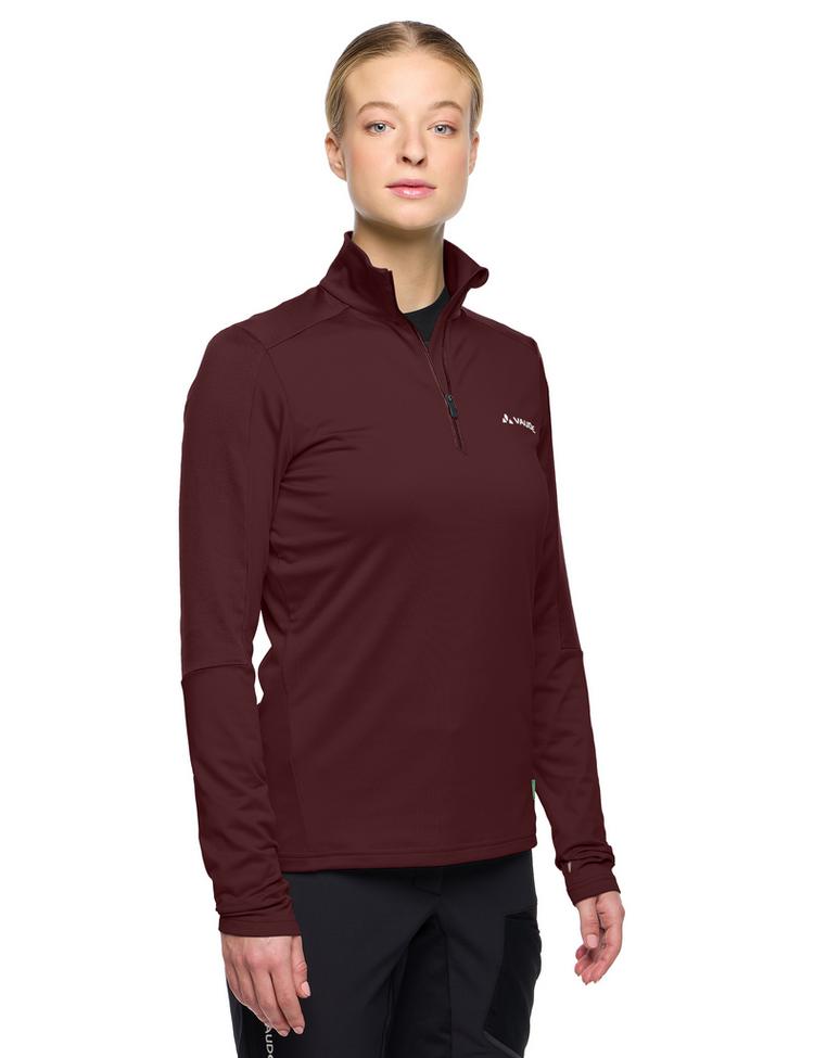 VAUDE VAUDE Women's Livigno Halfzip II Sweatshirt Damen - dark oak - 2 | SportScheck