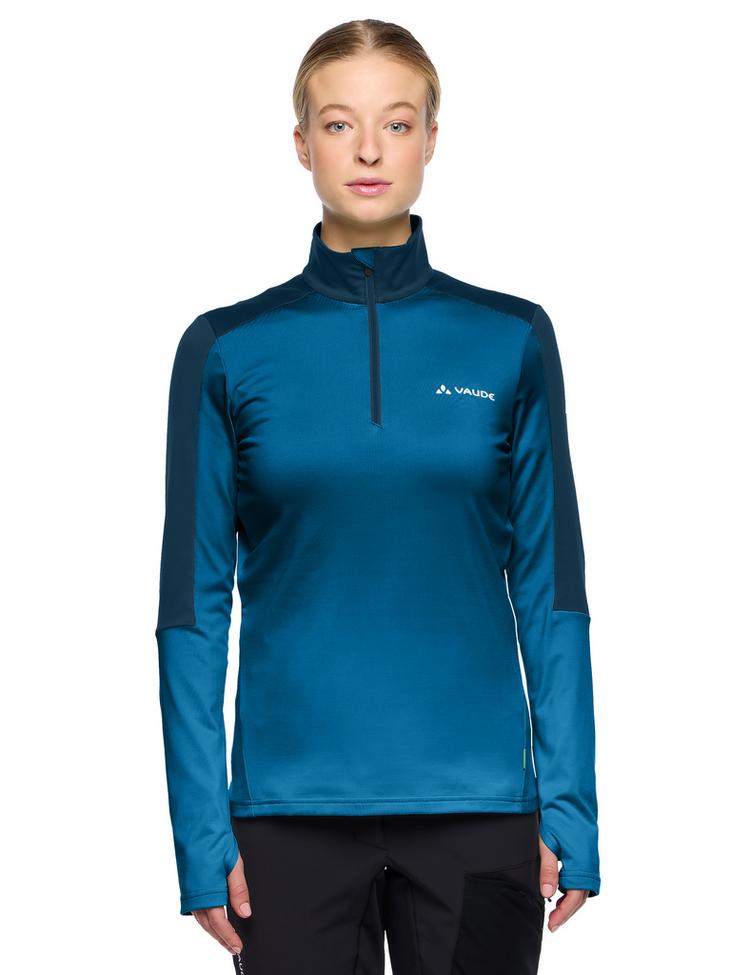 VAUDE VAUDE Women's Livigno Halfzip II Sweatshirt Damen - shore blue - 0 | SportScheck