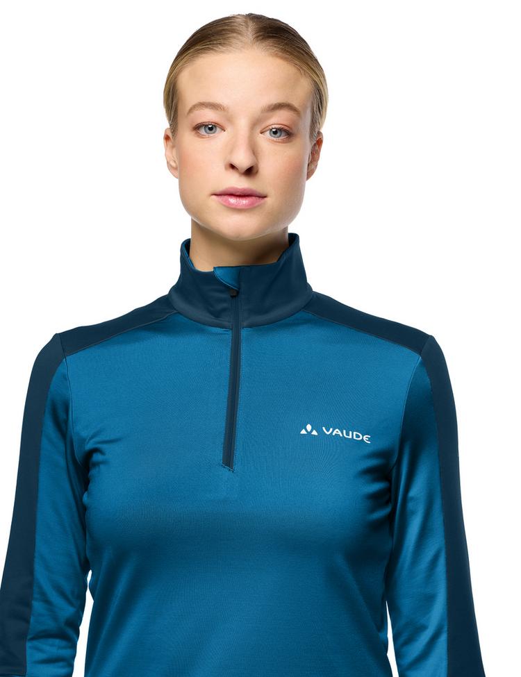 VAUDE VAUDE Women's Livigno Halfzip II Sweatshirt Damen - shore blue - 0 | SportScheck