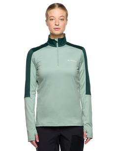 Rückansicht von VAUDE Women's Livigno Halfzip II Sweatshirt Damen dusty fern
