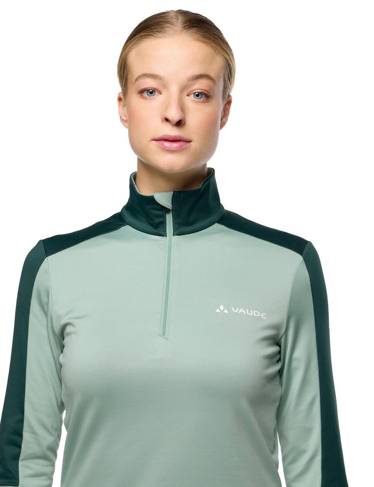 VAUDE VAUDE Women's Livigno Halfzip II Sweatshirt Damen - dusty fern - 0 | SportScheck