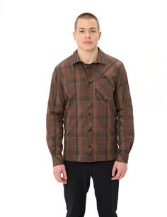 Rückansicht von VAUDE Men's Neshan LS Shirt IV Funktionsbluse Herren tobacco