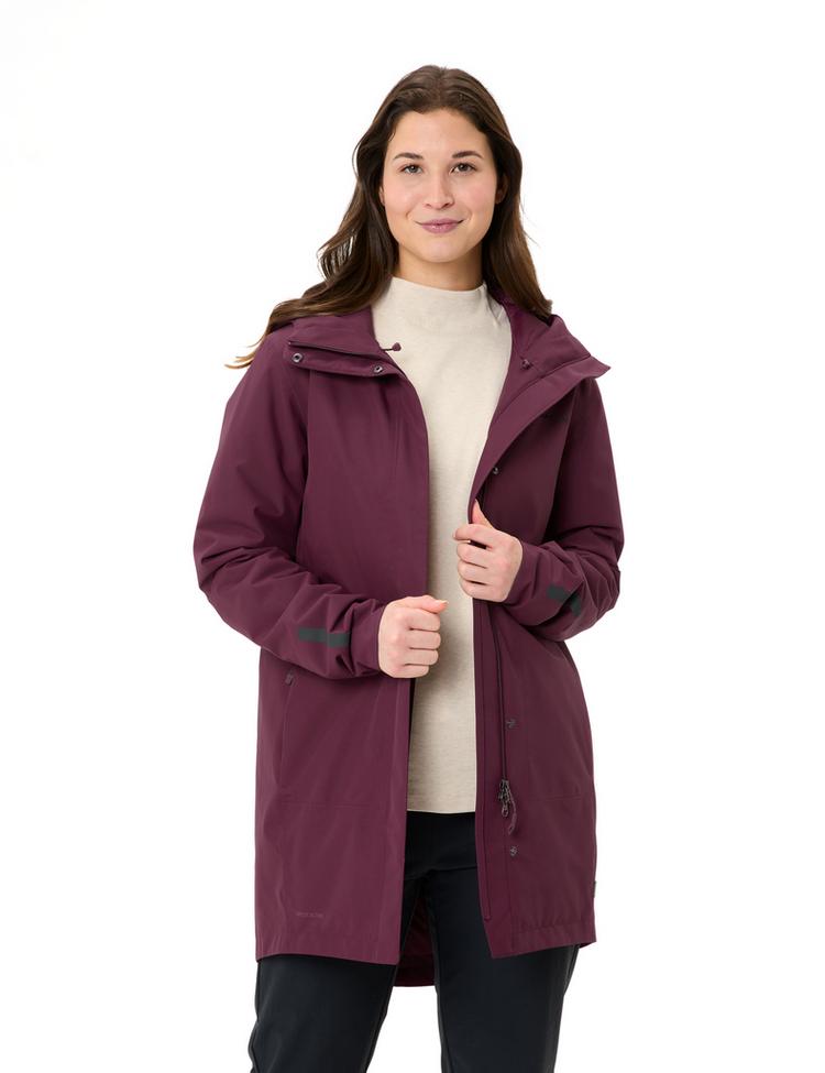 VAUDE VAUDE Women's Cyclist Padded Parka II Outdoorjacke Damen - cassis - 2 | SportScheck