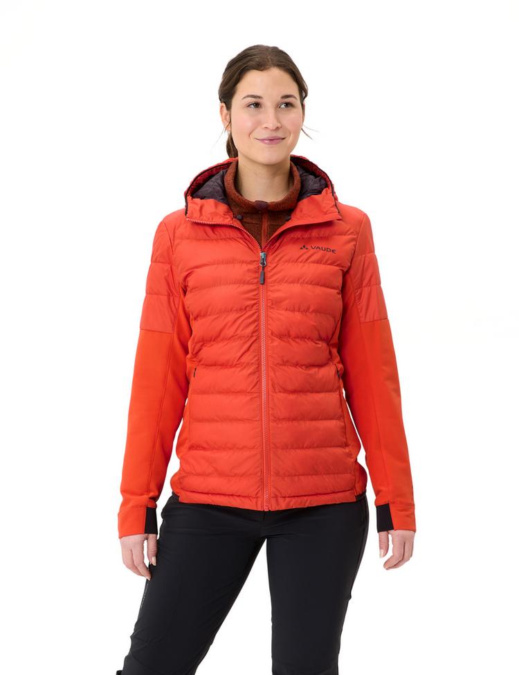 VAUDE VAUDE Women's Elope Hybrid Jacket Outdoorjacke Damen - glowing red - 2 | SportScheck