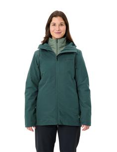 Rückansicht von VAUDE Women's Mineo 3in1 Jacket Outdoorjacke Damen deep pond