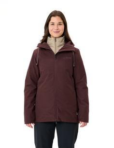 Rückansicht von VAUDE Women's Mineo 3in1 Jacket Outdoorjacke Damen dark oak uni