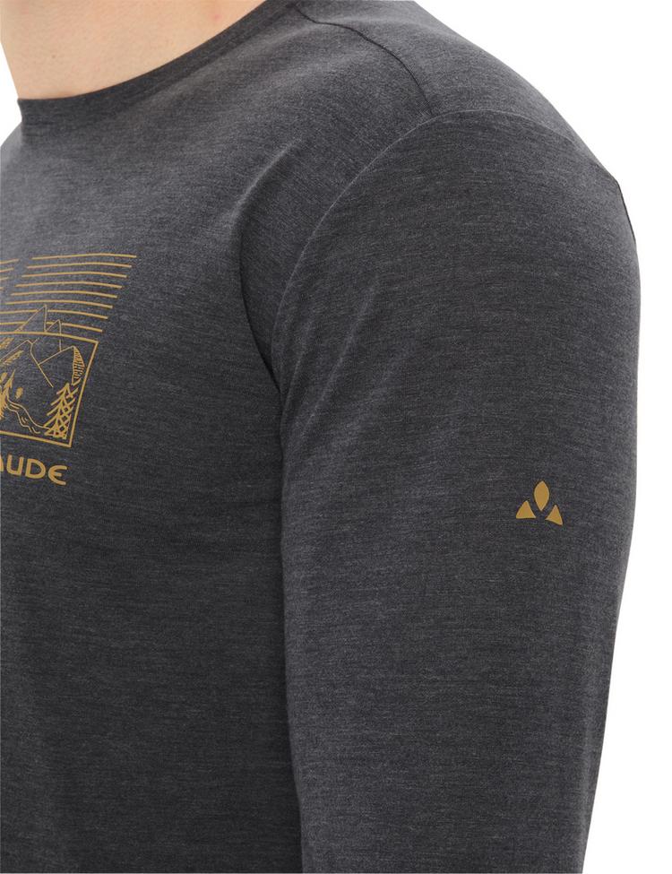 VAUDE VAUDE Men's Rosemoor LS T-Shirt III T-Shirt Herren - black/savanna - 1 | SportScheck
