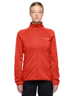 Rückansicht von VAUDE Women's Monviso Fleece FZ Jacket II Outdoorjacke Damen glowing red