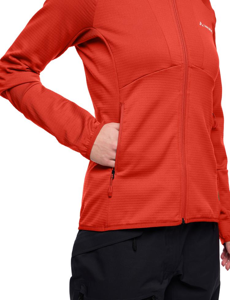 VAUDE VAUDE Women's Monviso Fleece FZ Jacket II Outdoorjacke Damen - glowing red - 0 | SportScheck
